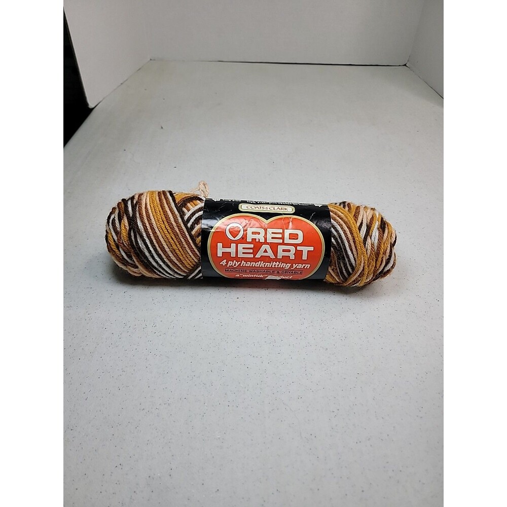 Red Heart Super Saver 4 Medium Worsted 5oz Shaded Browns 0992 Yarn Skein